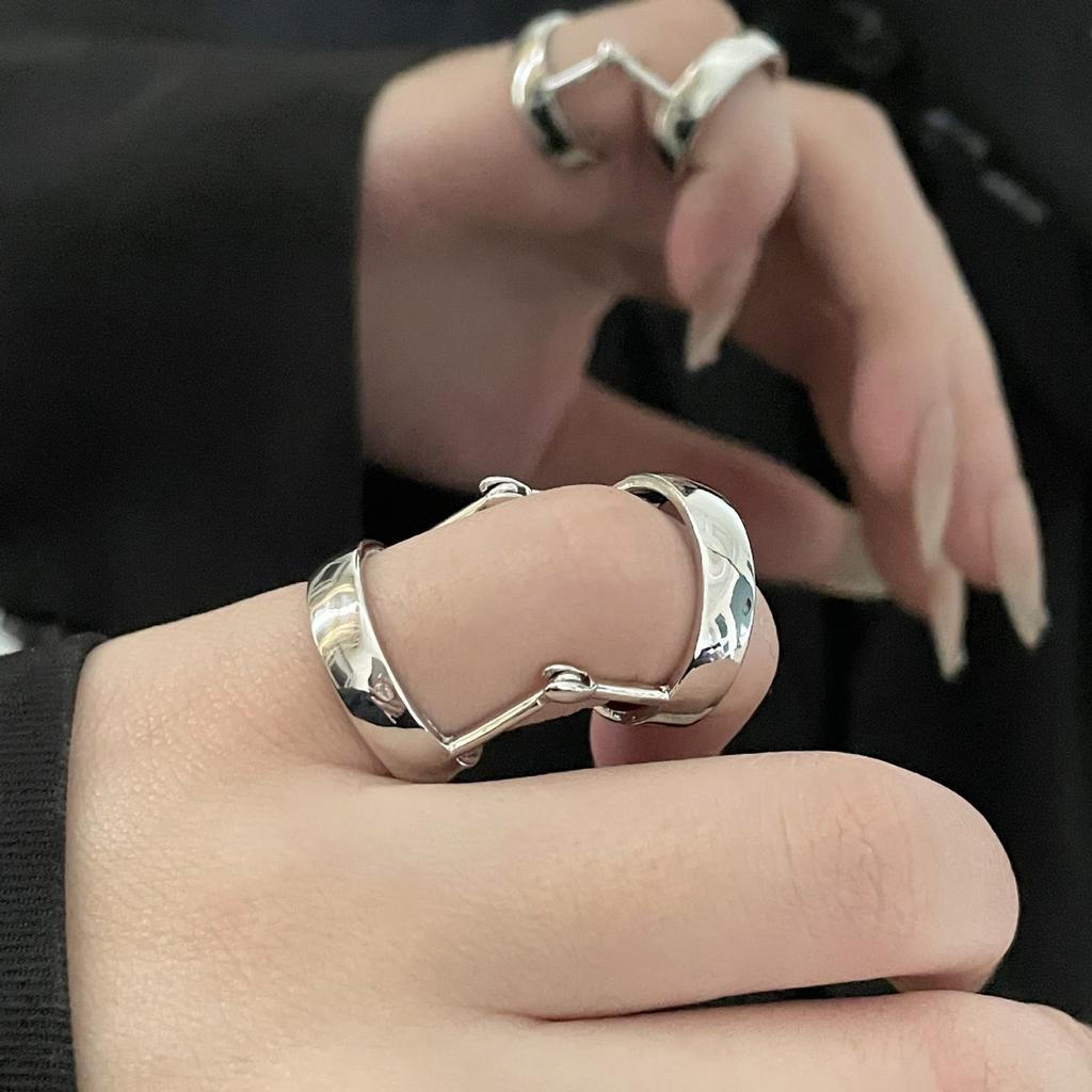 Stylish Bendable Geometric Rings Sturdy Alloy Portable Jewelry Accessory Portable for Weddings Supplies and Parties