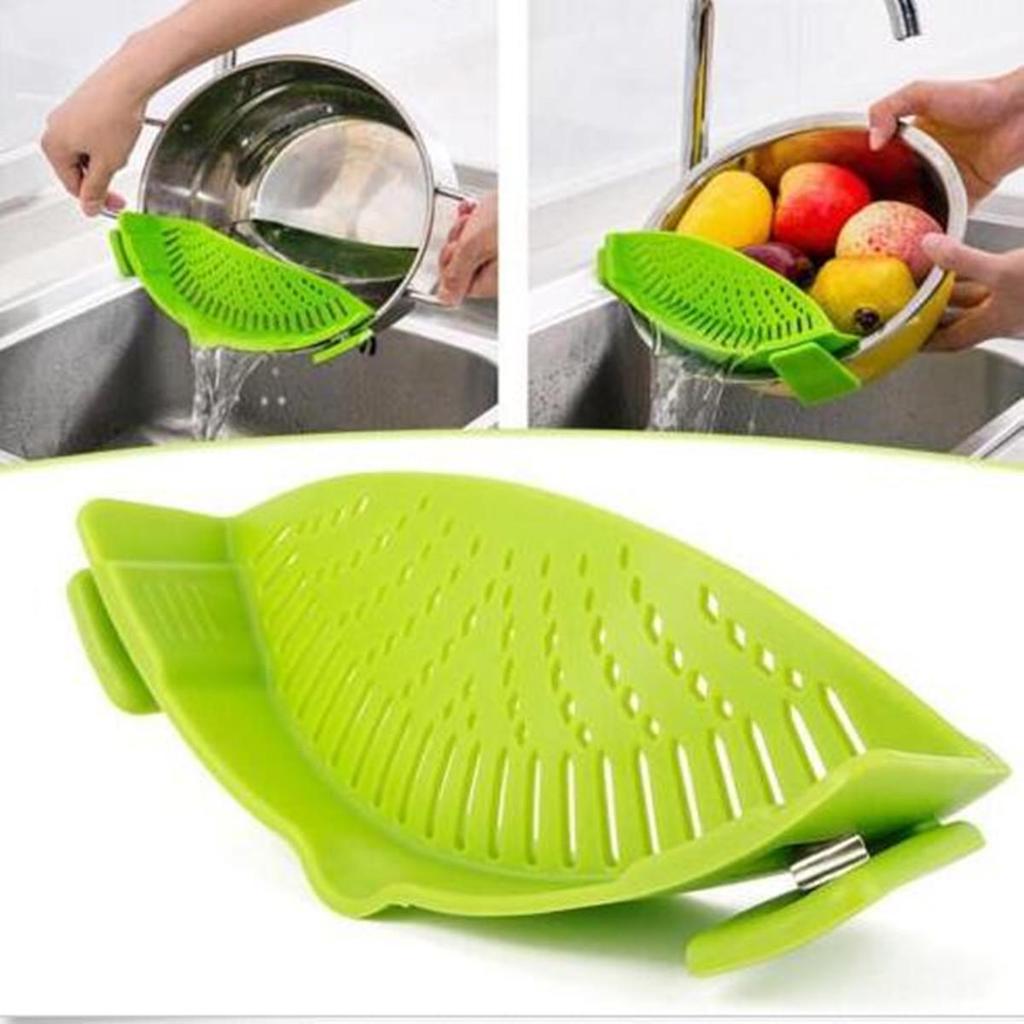 Buy Stainless Silicone Kitchen Strainer Clip On Kitchen Cleaning Strainer Draining Liquid Tool At Affordable Prices Price 12 Usd Free Shipping Real Reviews With Photos Joom