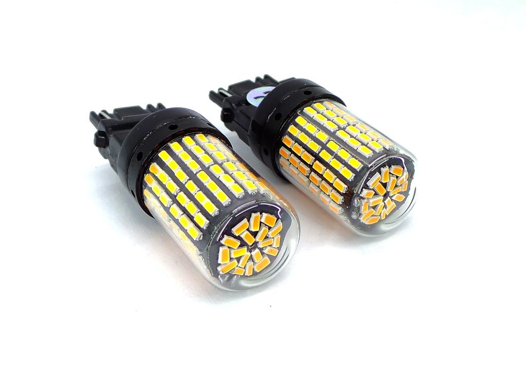 P27W LED Bulbs 2pcs 3156 12-24V CANBUS Orange PREMIUM Off-Road