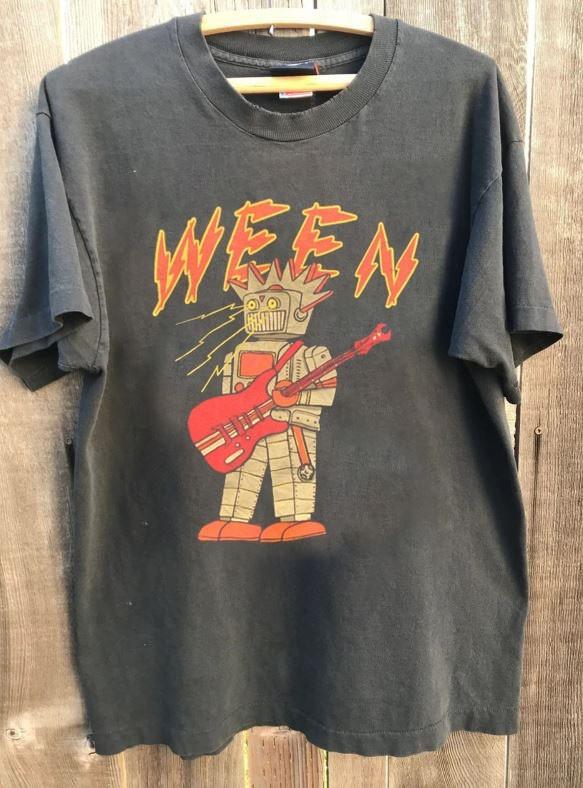WEEN Robot Rare 2018 Summer Tour Charcoal Cotton Shirt Unisex S5XL XL