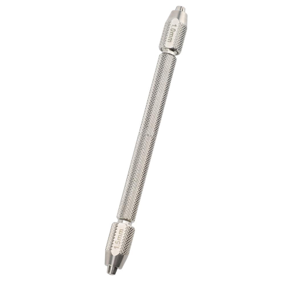 Silver Dual Head Chrome Steel Watch Winding Chuck  Watch Internal Component Maintenance
