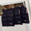 Children's Hooded Down Vest for Fall and Winter - Warm, Thick Outerwear for Boys and Girls