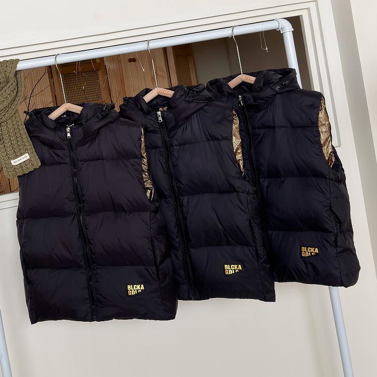 Children's Hooded Down Vest for Fall and Winter - Warm, Thick Outerwear for Boys and Girls