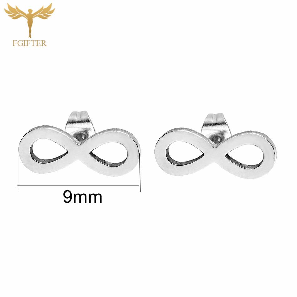 12 Paare Einfache Geometrische Ohrringe Großhandel Rund Quadratisch Stern Blitz 8 Stil Edelstahl Stecker Ohrringe Set Frau Zirkon