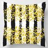Yellow and Pink Pattern Square Pillowcase Home Decoration Cushion Cover