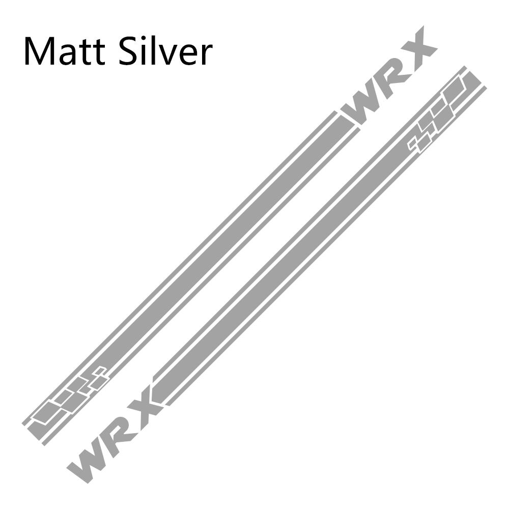 2Pcs For Subaru WRX Car Door Side Stripes Stickers Vinyl Film Auto DIY Sports Styling Decals Automobile Car Tuning Accessories