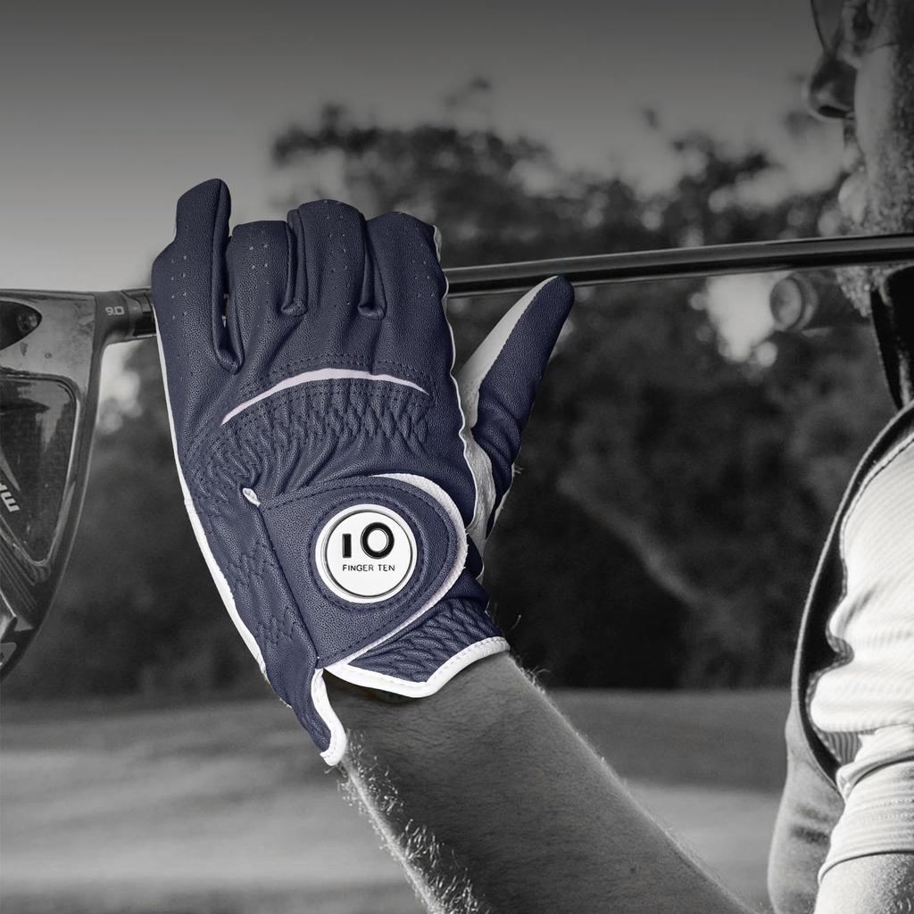 Men's Golf Gloves Set of 2 Natural Sheep Leather and