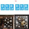 Kerst Sneeuwvlok Statische Raamsticker Pvc Voor Vakantiedecoratie Set van Drie