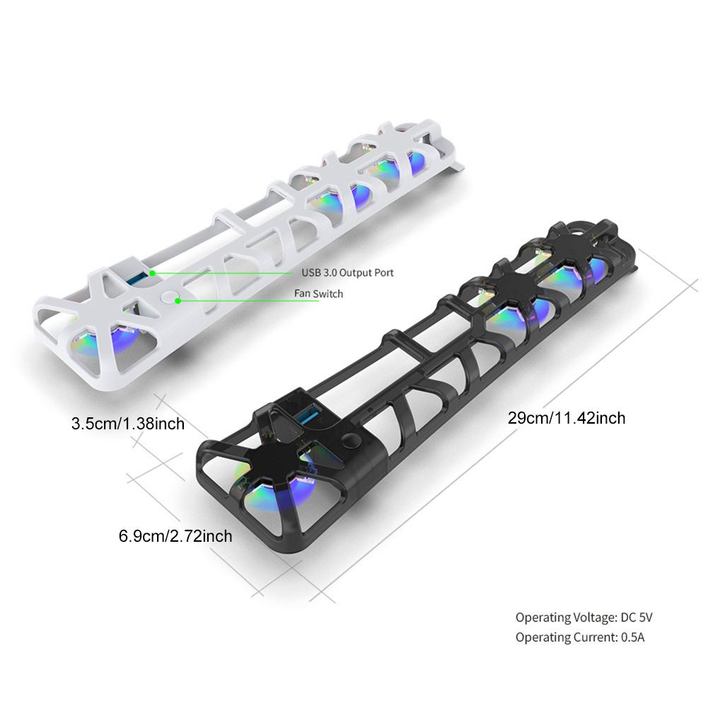 for PS5 Pro Game Accessories Cooling Fan External Fan Cooler with RGB Light Vertical Compatible Radiator for Playstation 5 Pro