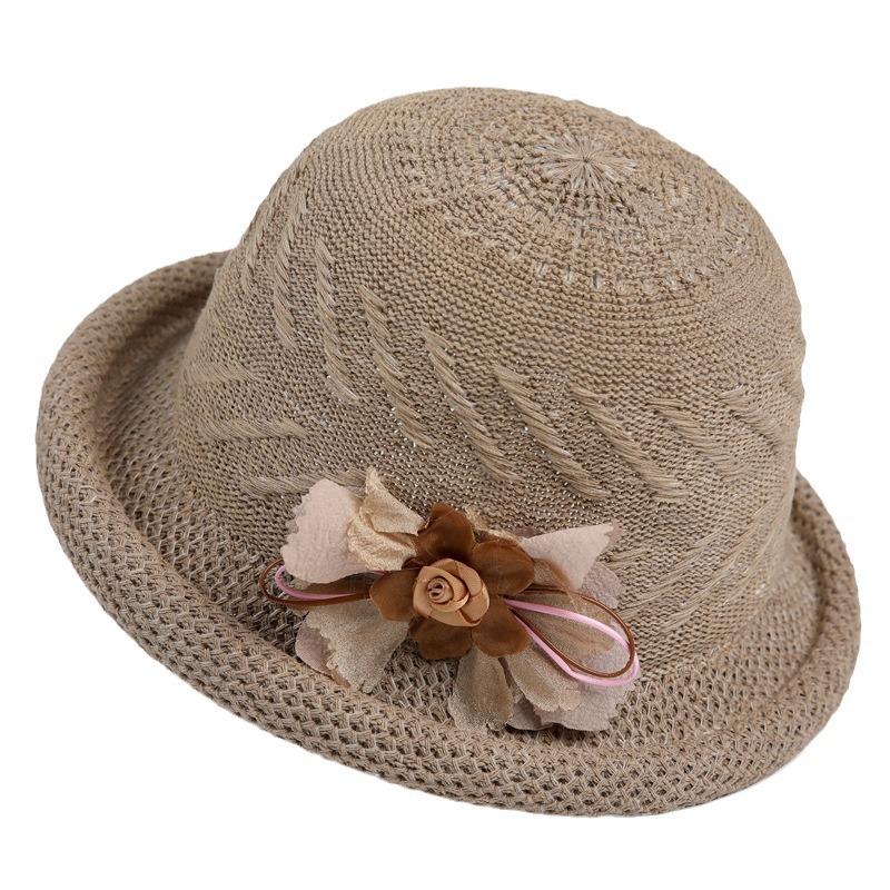 Ladies Spring And Autumn Hat Mother Versatile Basin Hat Foreign Style Top Hat Summer Bucket Hat Cool Hat