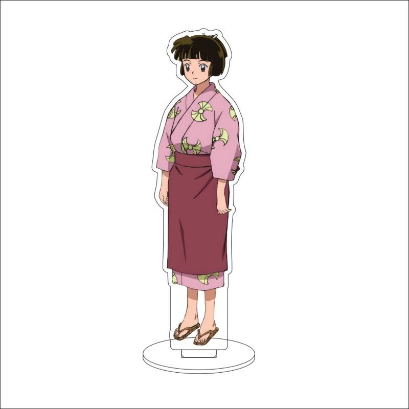 Anime Inuyasha Acrylic Stand Standing Set with Kagome and Sango Cute Cosplay Accessories Desk Decorations Toy for Gift