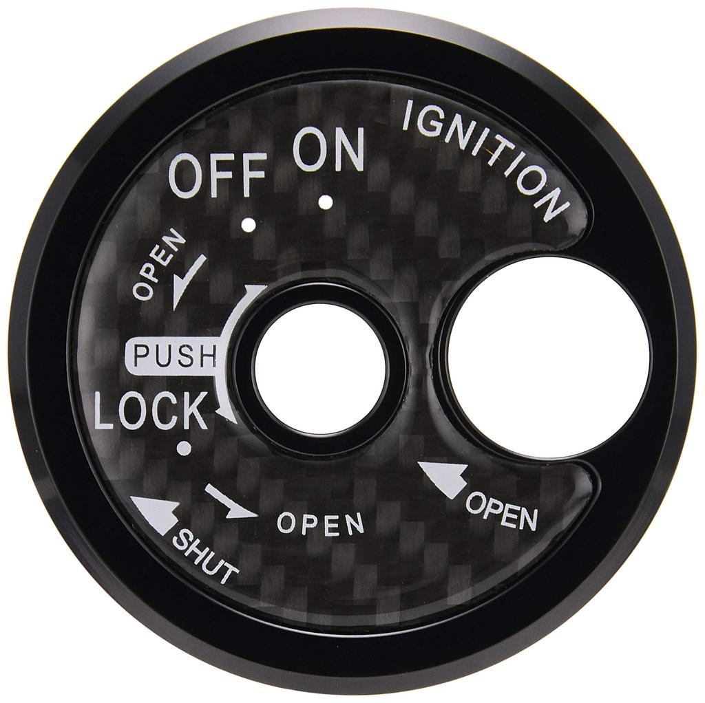 Kijima 208-3091 Cygnus X-FI (28S/1YP) Motorcycle Parts Key Cylinder Cover, CNC Black