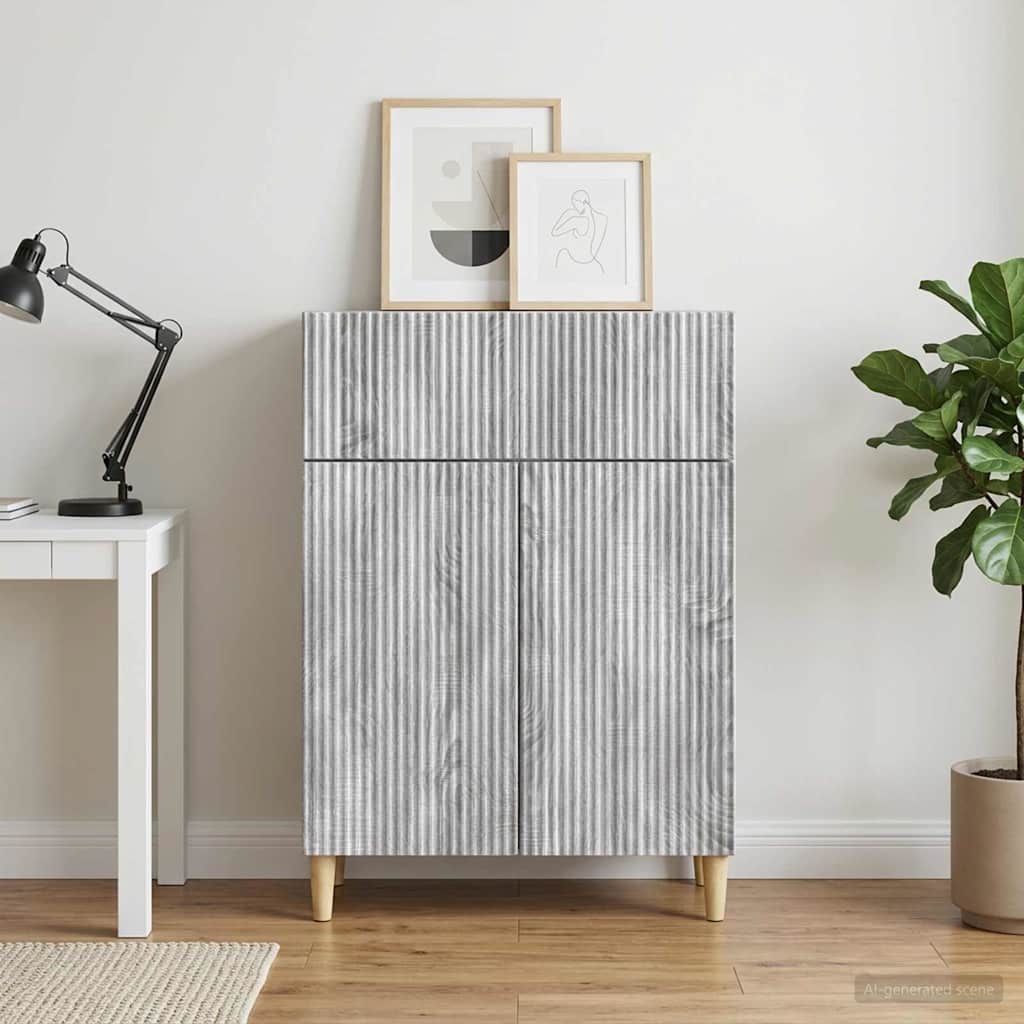 Sideboard Grey Sonoma 66 x 34.5 x 90 cm Particleboard