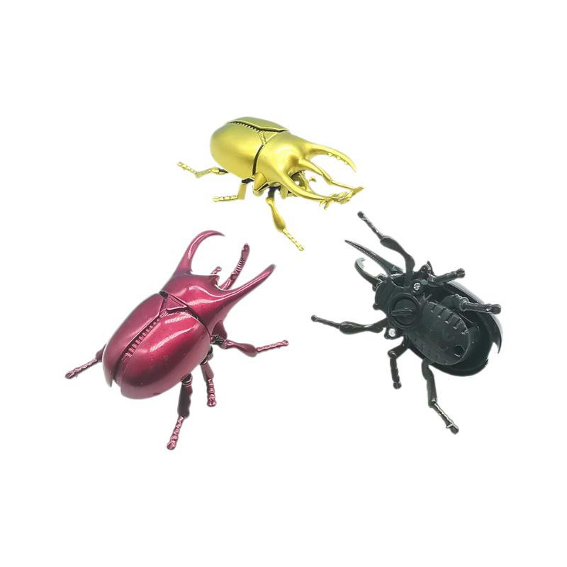 Creative Wind-Up Clockwork Beetle Toy: Crawling Prank Insect Model for Kids