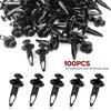 Xislet 100 Pcs Plastic Rivets Compatible With Rhino 450 660 700 Grizzly 600 ATV Body Fender Hood Fuel Tank Panel Push Fastener Rivet Screw Clips