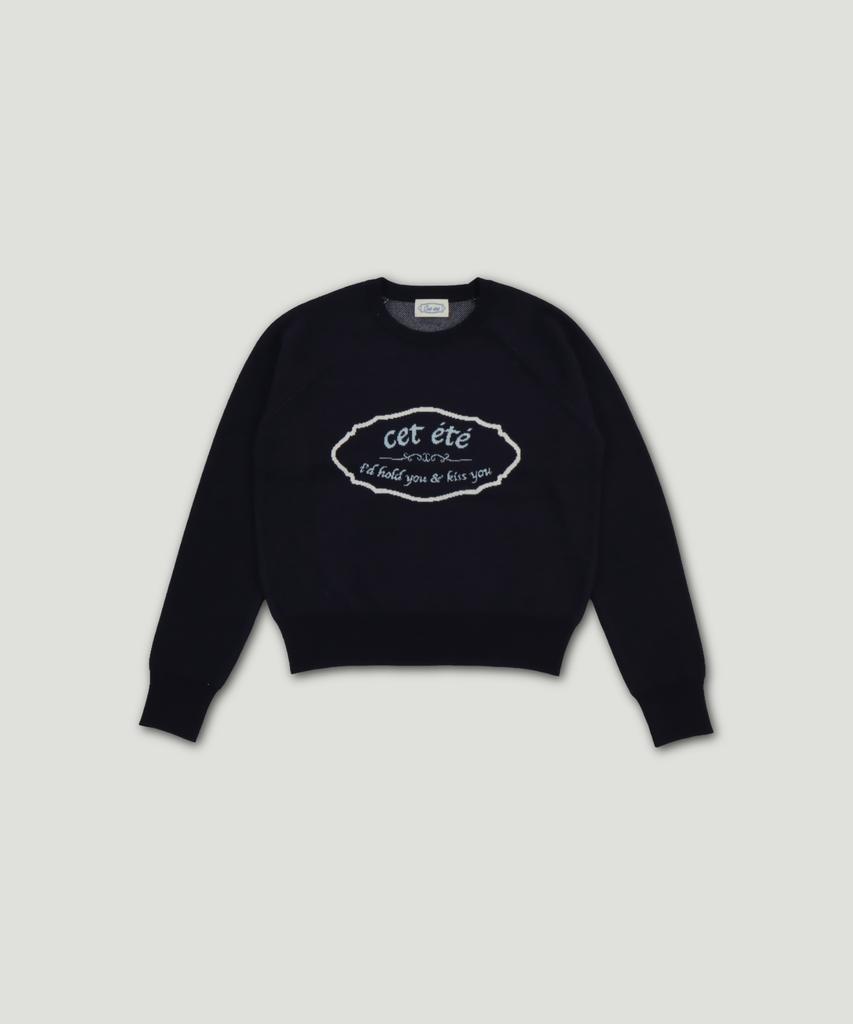 Ssettette Frank Signboard Cashmere Knit_Indigo