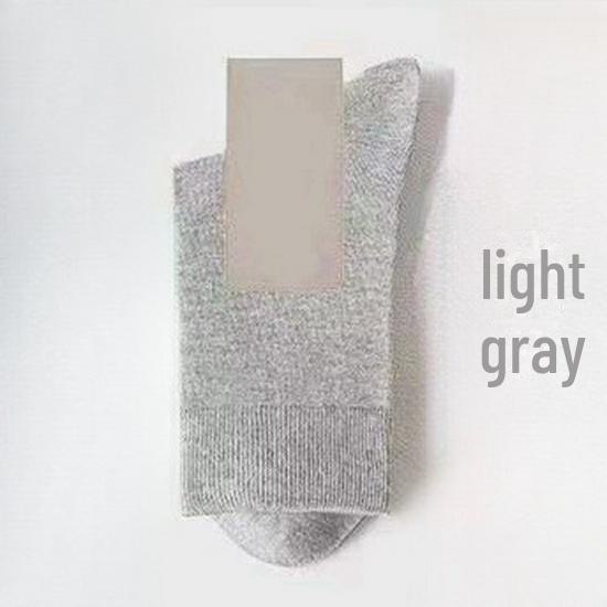 Men's Black Mid-Tube Fashion Socks - Autumn, Sweat-Absorbent, Deodorant, for All Seasons and Business Wear.