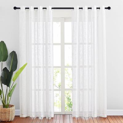 Waterproof Outdoor Sheer Curtains Panels for Garden Voile Curtain Grommet Sheer Curtains Indoor Privacy Voile Drapes Terrace