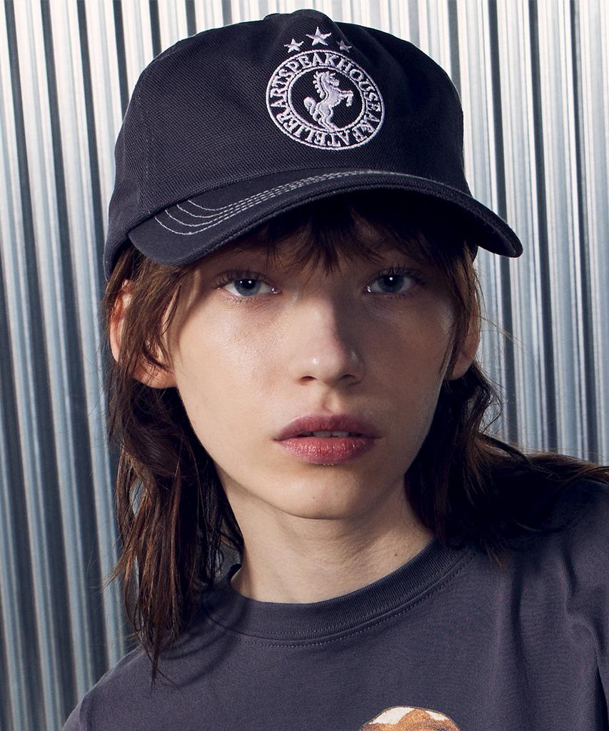 ART SPEAK HOUSE Horse Symbol 5Panel Cap_Charcoal