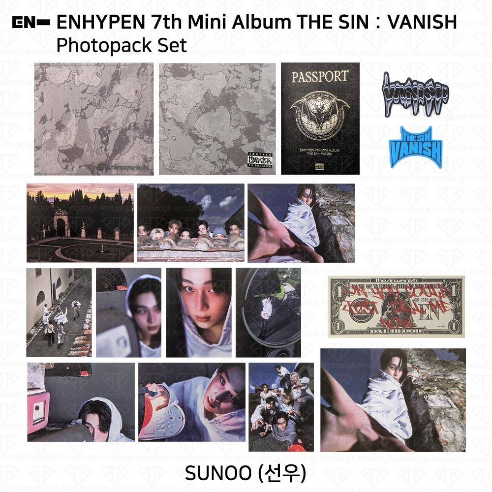 ENHYPEN Das 7. Mini-Album THE SIN:VANISH Digipack-Version. Fotokarte KPOP K-POP