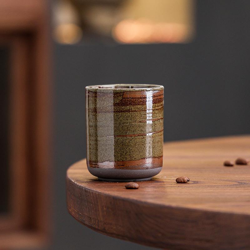 Retro Ceramic Coffee Cup Latte Latte Cup High Value Creative Water Cup Japanese Kung Fu Teacup