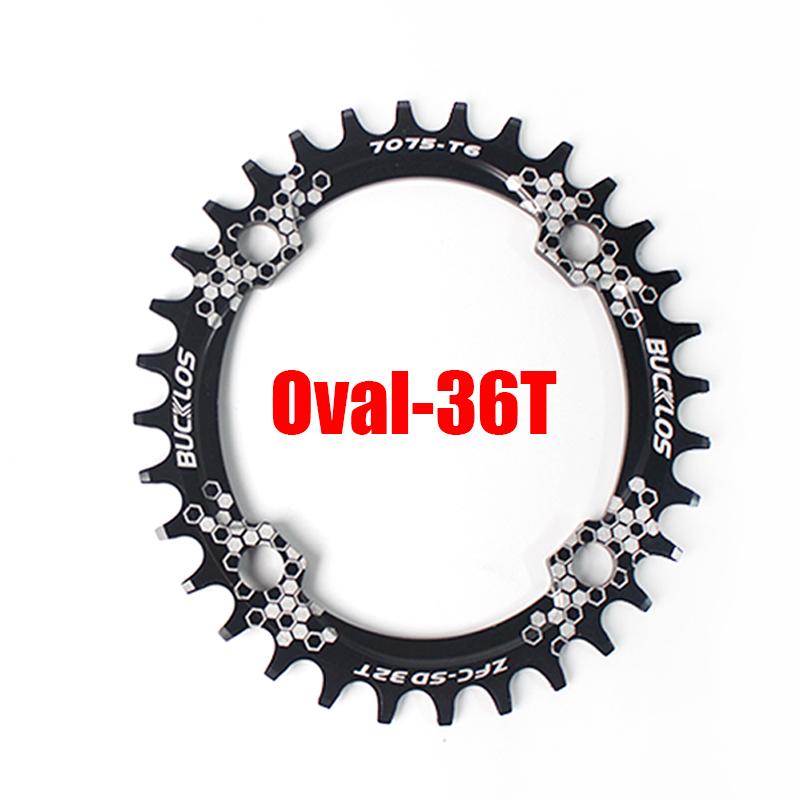 BUCKLOS Fahrrad 104 BCD Kettenblatt rund oval Fahrradkettenblatt 30T 32T 34T 36T 38T 40T 42T Narrow Wide Kettenblatt Fahrradteil