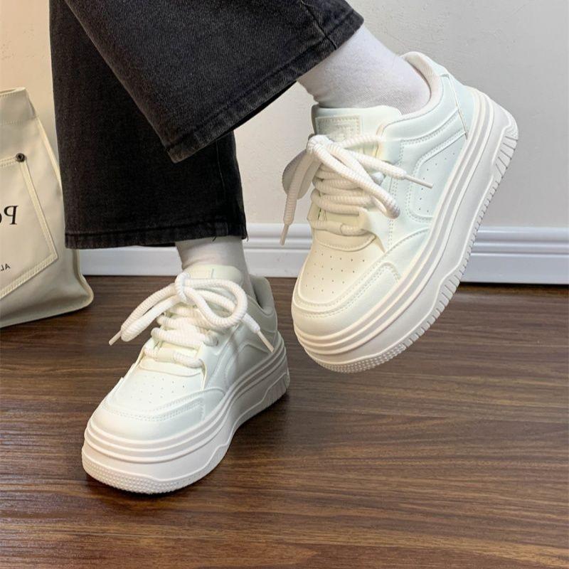 New summer platform niche student sports and leisure student board shoes 34 белый