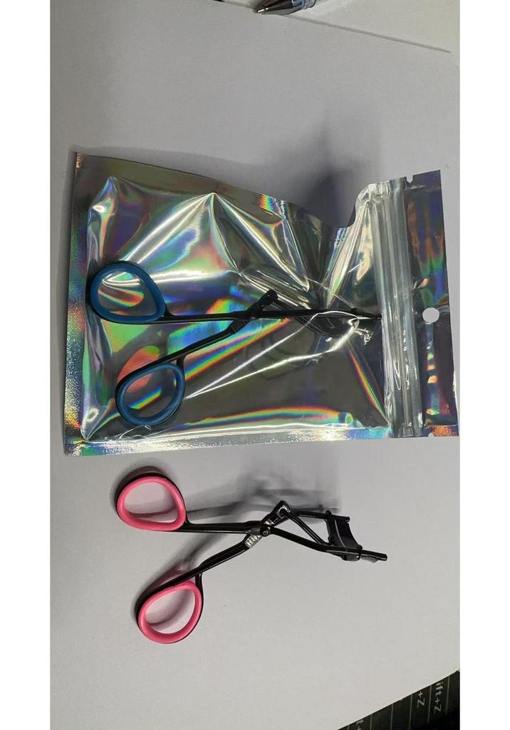 Wide-Angle Eyelash Curler & Tweezers - for Curling False Eyelashes and Natural Brows