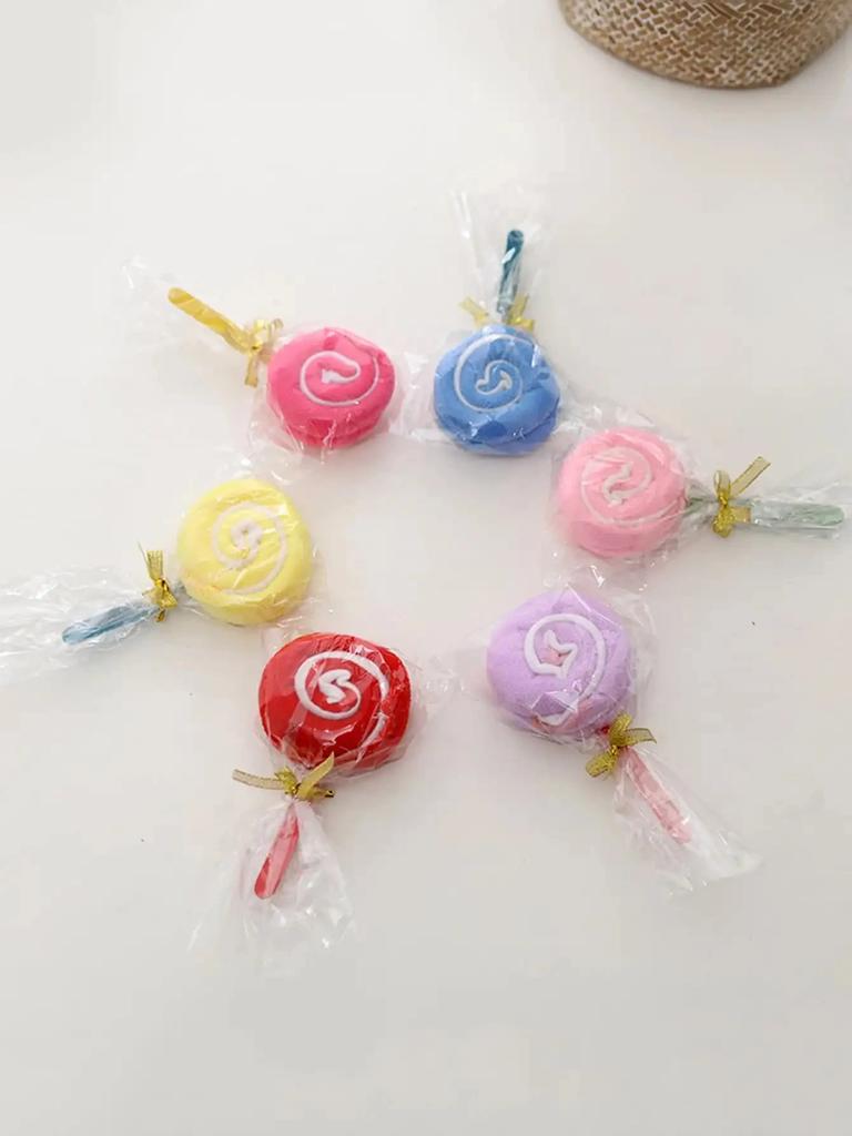 1/3/5pcs - Creative Gift Valentine's Day Cake, Towel, Lollipop, Wedding Gift, Birthday Gift, Wedding Gift-random Color