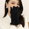 Full Finger  Gloves Thickened Winter Mittens Temperament Suede Velvet  Gloves  Ladies