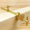 A25F-Woodworking Wood Clamp, Brass Parallel Clamp Fast Fixed Clip Auxiliary Fixture Splicing Board Positioning Panel
