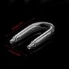 Aquarium Airline Tubing Glass Connectors U Fish for Tank Air Tube Metal Pipe for 4mm I.D. Air Line Hose