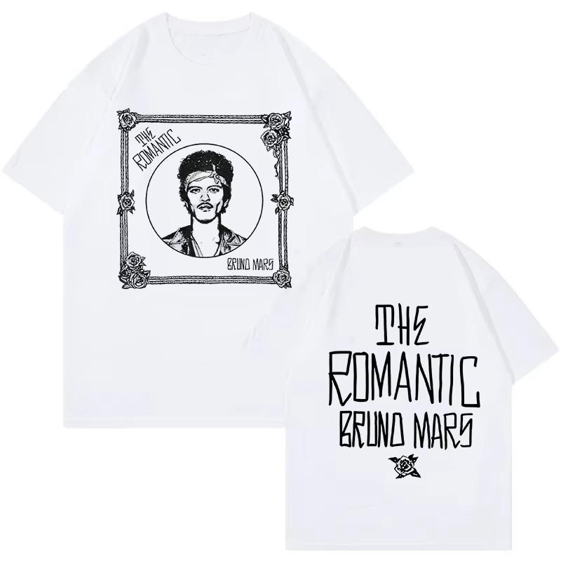 

Bruno Mars Print Vintage Tshirt The RoUnisextic Tour 2026 New Cotton Graphic TShirt Unisex Fashion EU Size Short Sleeve Tshirt Clothes M