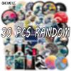 10 30 50PCS Cartoon Sea Wave Spray Round Stickers Graffiti Skateboard Guitar Luggage Laptop PVC Decals Sticker Kid DIY Toys F5