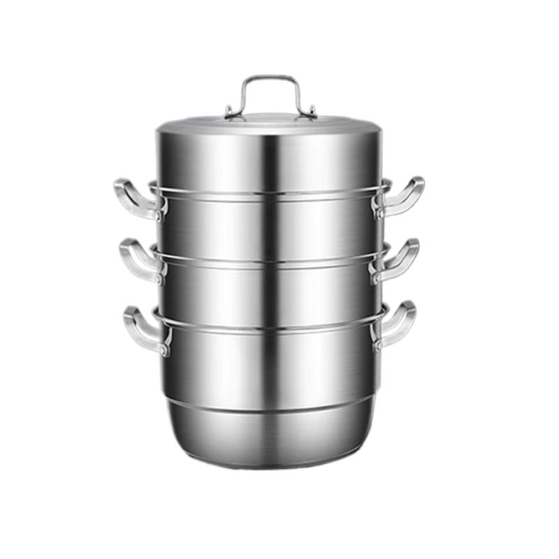 Yingbai 4-Layer 28cm 304 Stainless Steel Steamer Pot