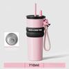 710ML Large-capacity Thermos Cup  316 Stainless Steel Accompanying Coffee Cup Children's Car Straw Water Cup
