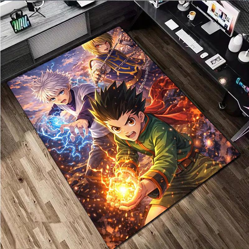 Hunter x Hunter Print Rug - Computer Chair Area Rug home decoration Carpet For Living Room Bedroom Flooring Mat