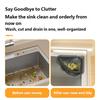 Compact Magnetic Triangle Drain Basket For Small Kitchens With Space Saving Design And For Vegetables Utensils