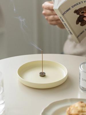 Ceramic Metal Incense Holder Incense Tray Candle Holder Aromatherapy Diffuser Home Decoration Accessories For Office Livingroom