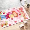 Princess Strawberry Design Area Rug Personalized Name- Non-Slip, Soft & Cozy Floor Mat for Living Room, Office - Indoor/Outdoor Carpet