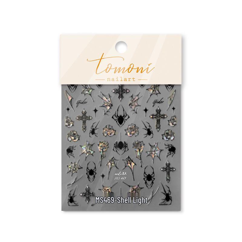 

Наклейки для ногтей Tomoni Shell Light: Японский Ретро Коллаборация Дизайн Паука (MS468)