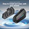 C5S Motorcycle Wireless Helmet Headset BT5.3 1000mAh Battery Waterproof RGB Flash Colour Light Headphone with Micrphone Earphone