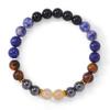 Sodalith Tigerauge Kristallarmband Damen Naturstein Lapislazuli Perlenarmbänder Citrin Schmuckzubehör