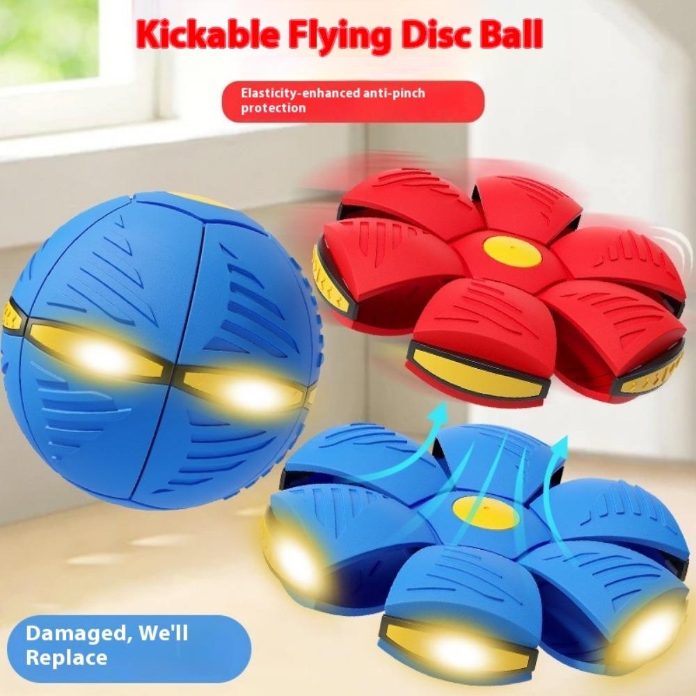 Foot stepping on deformation elastic flying saucer ball magic puzzle children's outdoor sports stepping on the ball toy wholesale