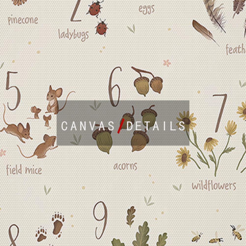 Alphabet Zahlen Kindergarten Poster Tier Kind Erziehen Druck Leinwandmalerei Waldland Wandkunst Bilder Kinderzimmer Heimdekor