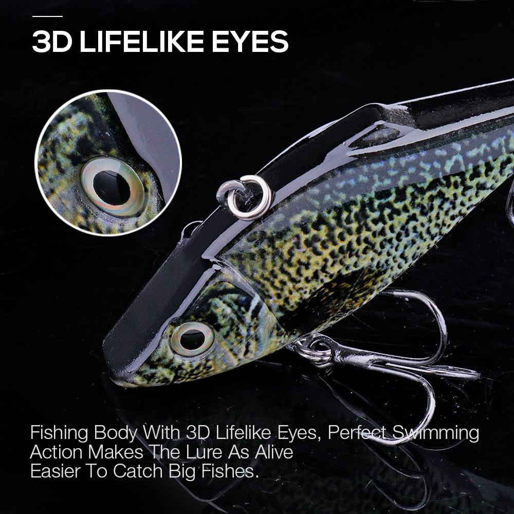 Rattling And VIB For Winter Fishing Tackle  70mm 13g Sinking Wobblers For Pike Perch Vib Lures For Fishing Crankbait
