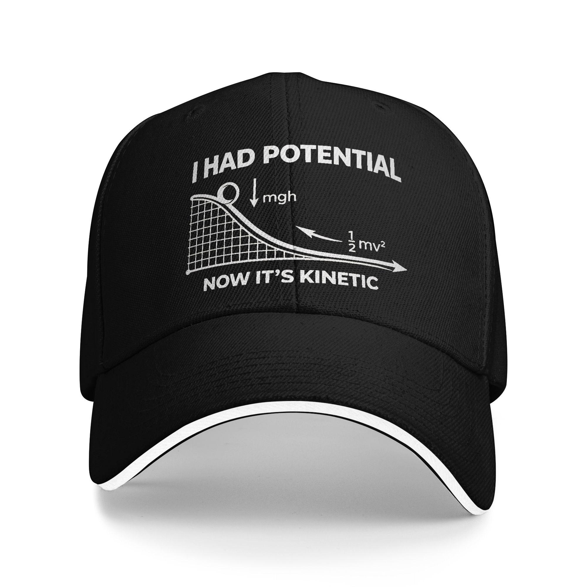 Potential To Kinetic Energy Project Hail Mary Baseball Cap Women Design Trucker Hat Summer Casual Hiking Fishing Snapback Cap As Picture чёрный