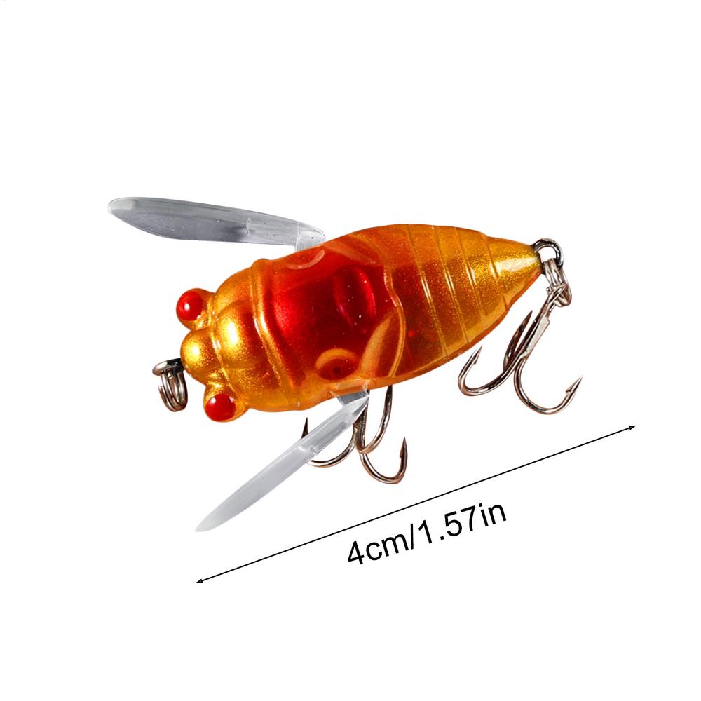 4cm/5.5g Cicada Fly Fishing Lures Artificial Fishing Bass Bait 3D Holographic Eyes Fishing Hard Lures Cicada Bait For Fishing