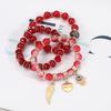 Bohemian Multi-layer Elastic Bracelet Devil's Eye Wings Love Glass Bead Bracelet New Bracelet