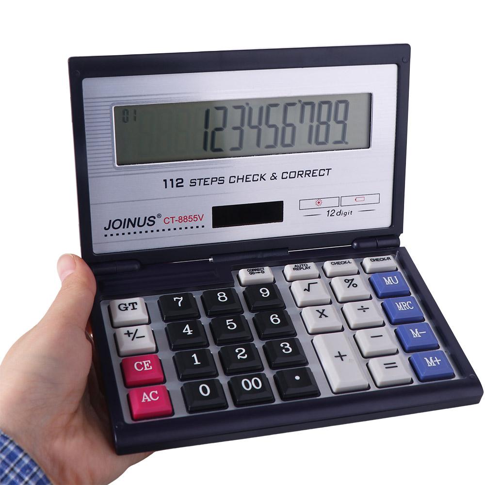 12 Digits Solar Calculator Portable Financial Office Calculator  Home Office Supplies